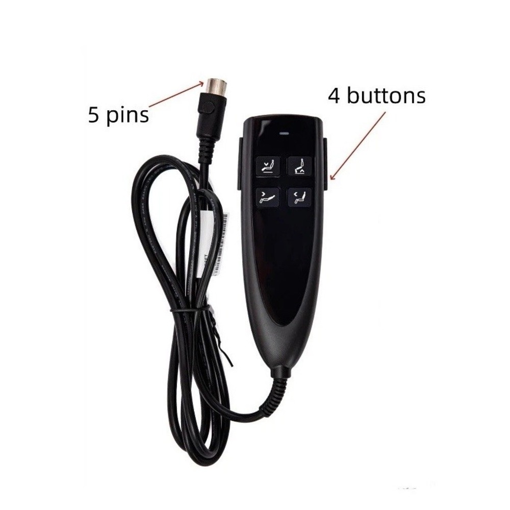 4 Button 5 Pin Prong Remote Hand Control Handset for Power Recliner Lift Chairs